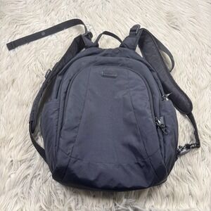 Pacsafe Black Nylon Metrosafe 350 GII Backpack Travel RFID Safe